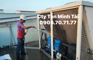 SỬA CHỮA MÁY CHILLER 40HP 