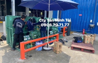 SỬA CHỮA MÁY CHILLER 40HP 