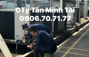 SỬA CHỮA MÁY CHILLER 40HP 